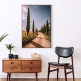  Slika - Italian cypresses (1 Part) Vertical 40x60 U prirodnom drvenom okviru | shoptok.hr