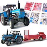  Papirnati model za sastavljanje traktor Zetor Crystal 8011 s rasipačem RU-5, 1:32 | shoptok.hr