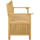  Klupa za pohranu s pohranom 120 x 63 x 84 cm Masivni akacija | Eponuda.com