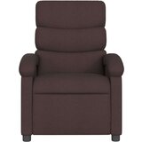  Masažni naslanjač temno rjavo blago, (20922420) | Shoptok.si
