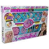  Set of 2 in 1 Bracelet Making and Nail Painting Beads Nail Lacquers | shoptok.hr