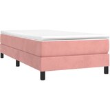 Box spring krevet s madracem ružičasti 90x200 cm baršunasti | shoptok.hr