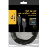 CC-HDMID-15 HDMI male to micro D-male black kabl4.5 m