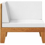  Modularna kutna sofa i krem bijeli jastuci od bagremovog drva | shoptok.hr