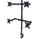 4-struki Stolni nosač za monitor 33,0 cm (13") - 81,3 cm (32") Podesiv po visini, Nagibni i okretni
