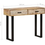  Konzolni stol 100 x 30 x 75 cm od masivnog drva manga | shoptok.hr