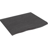 vidaXL Zidna polica tamnosiva 60x50x2 cm od obrađene hrastovine Cijene