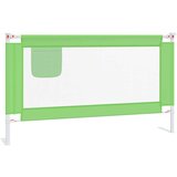 vidaXL Sigurnosna ograda za dječji krevet zelena 140 x 25 cm tkanina | shoptok.hr