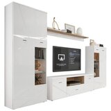 Hom`in DNEVNI REGAL, bela, barve hrasta | Shoptok.si