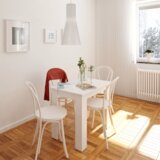 Kondela Jedilna miza, bela, 86 x 60 cm, TARINIO | Shoptok.si