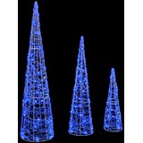  Božićno drvce 3 pcs Plava 20 x 20 x 80 cm Akril | Eponuda.ba