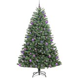 vidaXL Umjetno božićno drvce s nogom Zelena 270 cm PVC i metal | shoptok.hr