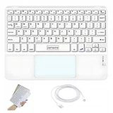WLK-619 brezžična Bluetooth tipkovnica s touchpadom, SLIM (USB-C polnjenje), za tablico, prenosnik in telefon, (5000195775)