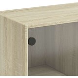 vidaXL Bočni ormarić sa staklenim vratima boja hrasta 68x37x75 5 cm | shoptok.hr