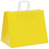  Papirnate vrećice 250 kom s ručkama žute 32x22x24 cm | Eponuda.com