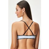 Karl Lagerfeld Modrček Mini logo Triangle Bralette | Shoptok.si
