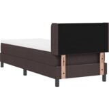  Krevet s opruga kutije Tamno smeđa 80 x 200 cm Tkanina i Pjena | shoptok.hr