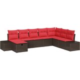  Sjedeća garnitura za vrt 8 kom. Smeđa poliratan 55 x 62 x 69 cm | shoptok.hr