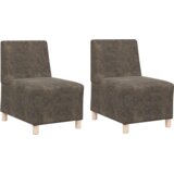 SOFA stolica s jastukom 2 pcs Tamno siva 55 x 74 x 82 cm | shoptok.hr