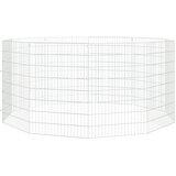  Ograda za životinje s 10 ploča 54 x 80 cm od pocinčanog željeza | shoptok.hr
