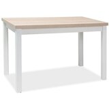  Stol ADAM 100x60 cm - laminirana ploča + MDF - hrast sonoma/bijeli | shoptok.hr