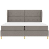  s opruga kutije Sivo-smeđa 200 x 200 cm tkanina | shoptok.hr