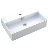 CAMARGUE Paris Umivalnik 2.0 (Š x Do: 56 x 36 cm, Brez posebne glazure, Odprtina za armaturo: Sredina, S prelivom, Bela) | Shoptok.si