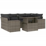  7-dijelni set vrtnih sofa sivi od poliratana | shoptok.hr