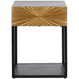  Noćni ormarić DKD Home Decor zlatan 35 x 40 x 55 cm Crna Metal Drvo | shoptok.hr