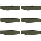  Ograda oko Travnjaka 6 pcs Maslinasto zelena 60 x 60 x 13 cm | shoptok.hr