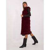 Wool Fashion Italia Vest-AT-KZ-2368-1.13-burgundy | Shoptok.si
