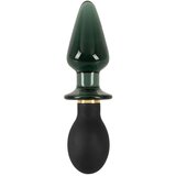Anos Double-ended Butt Plug with Vibration Black Cene