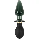 Anos Double-ended Butt Plug with Vibration Black