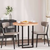 vidaXL Nepremična površina Svetlo rjava Ø 80 x 4 cm Trda hrastovina | Shoptok.si