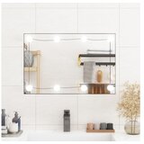  Zidno ogledalo s LED svjetlima 40x60 cm stakleno pravokutno | shoptok.hr