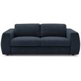 Bobochic Paris Tamno plava sofa za spavanje/sklopiva od šenila 240 cm Hugo – | shoptok.hr
