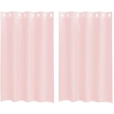 Voile zavjese s ušicama 2 kom svijetlo ružičaste 140x175 cm | shoptok.hr