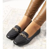 Gemre Black square-toed moccasins Milder | Shoptok.si