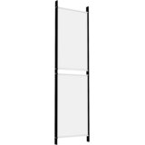 Sobna pregrada s 4 panela bijela 200 x 180 cm od tkanine | Eponuda.com