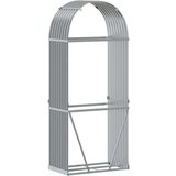  Držač za cjepanice svjetlosivi 80 x 45 x 190 cm pocinčani čelik | shoptok.hr