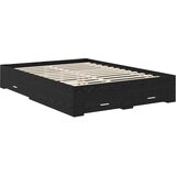  Krevetna konstrukcija Crni hrast 160 x 200 cm Konstruirano drvo | shoptok.hr