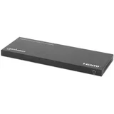 4K@60Hz 8-Port HDMI Splitter with Downscaling, Splits One HDMI Input to Eight HDMI Outputs (1x8), 18G, EDID Switch for Downscaling, Black