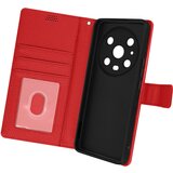 AVIZAR Ovitek Honor Magic4 Pro z magnetnim jezickom, držalom za kartico in denarnico - rdec, (20716936) | Shoptok.si