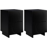  Noćni ormar 2 kom. Crna 33,5 x 34,5 x 50 cm Konstruirano drvo | shoptok.hr