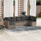 vidaXL 7-dijelni set vrtnih sofa sivi od poliratana Cijene