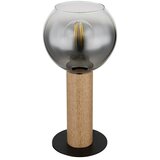 Globo Stolna svjetiljka Moitas (40 W, Ø x V: 150 x 300 mm, Crna, smeđa, E27) | shoptok.hr