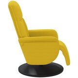 Naslonjač s osloncem za noge žuti baršunasti | shoptok.hr