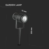  LED Spoljašnja lampa LED/12W/100-240V IP65 crna - zeleno svetlo | Eponuda.com