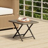  Sklopivi stol sivi 45 x 35 x 32 cm od poliratana | shoptok.hr