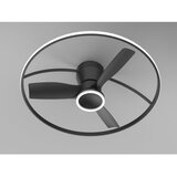  Fulgur s-43047 - LED prigušiva ventilator THORA LED/50W/230V 2700-5000K crna + daljinski upravljač | Eponuda.com